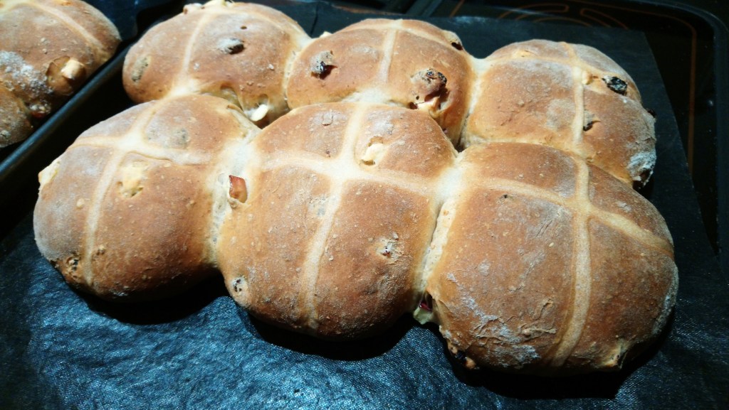Baked Hot Cross Buns