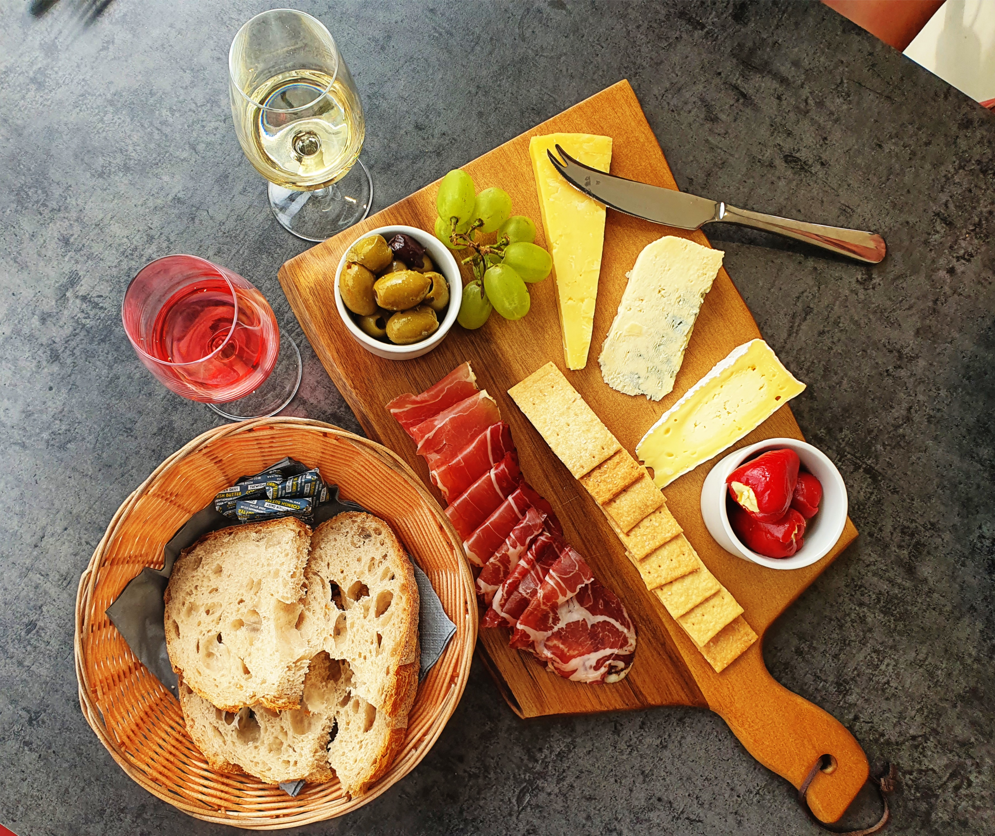 Alder Vineyard Cheese Charcuterie platter